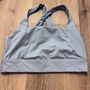 All In Motion Womens Medium Blue Crossback Mesh Lined Activewear Sports Bra